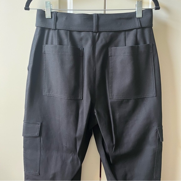 NWOT Banana Republic Slim-Fit Drapey Twill Utility Cargo Pant Black size 4 - Picture 6 of 10